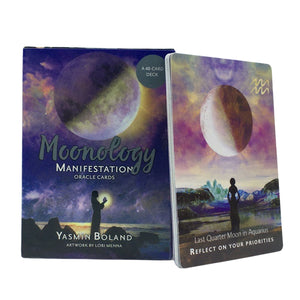 For Moonology Manifestation Oracle Cards English Version Tarot Board Games Divination Fate Home Family Entertainment Games Tarot