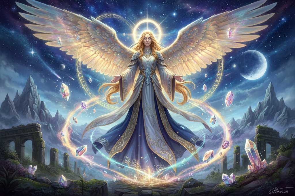 Angelic fantasy mythical