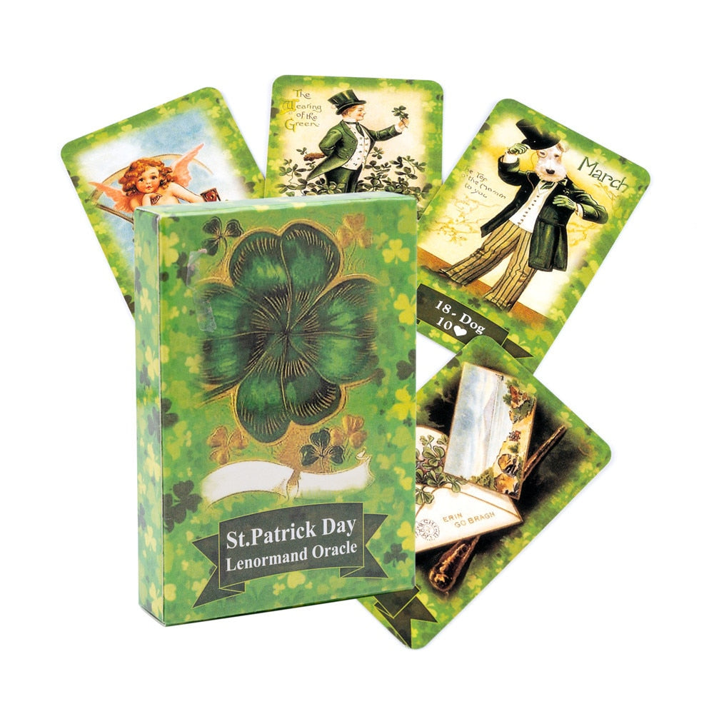 NEW st patrick day lenormand oracle cards English Version Fun Deck Table Divination Fate Board Games Playing Lenormand series